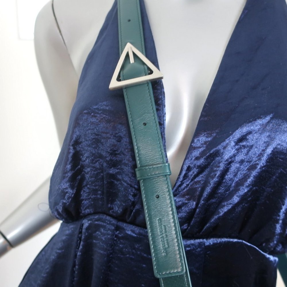 BOTTEGA VENETA PADDED CASSETTE BAG TEAL INTRECCIATO LEATHER CROSSBODY NEW - Picture 2 of 12